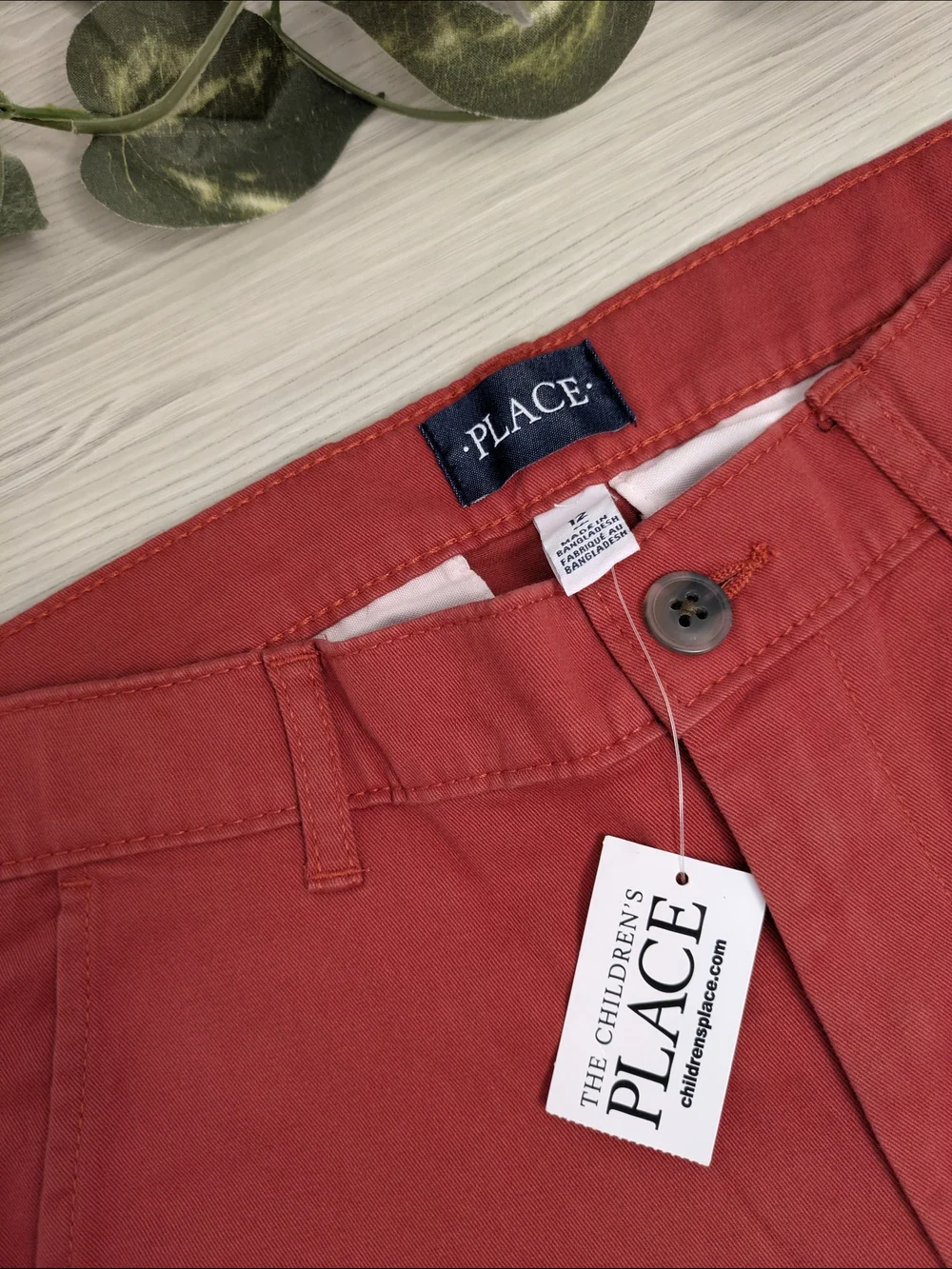 Children's Place Boys Uniform Skinny Chino Pants in Hampton Red